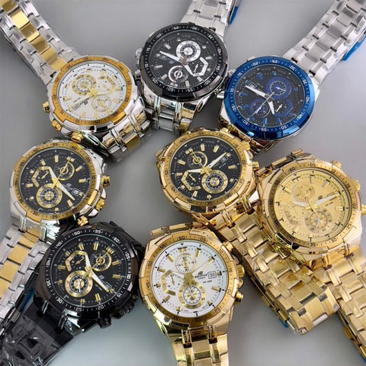 Edifice Full Black Metal Watch